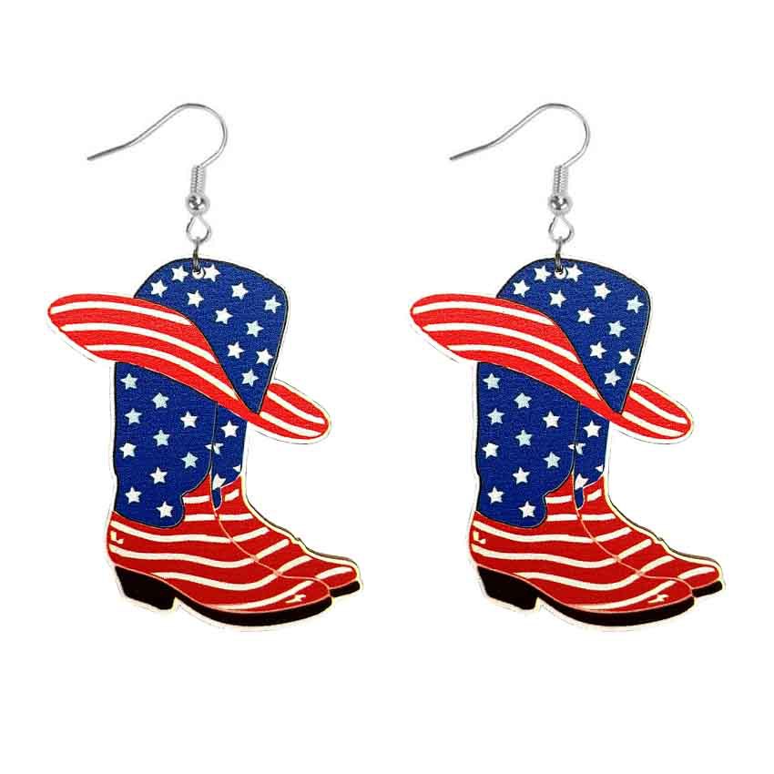 Botas de girasol de mariposa de mariposa al por mayor Labios de madera de un solo lado aretes de madera