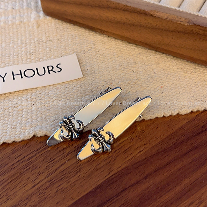 Wholesale Metal Style Retro Cross Duckbill Hair Clip