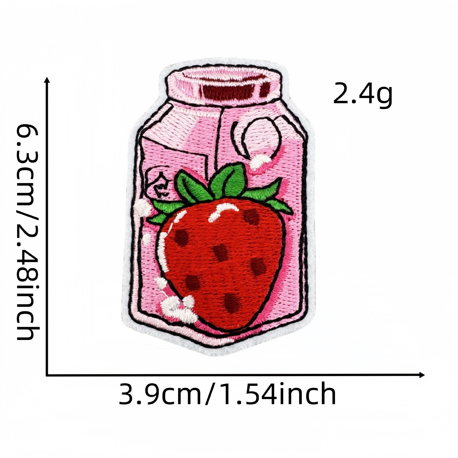 Wholesale Cartoon Strawberry Embroidery Cloth Patch  Embroidery Patch Accessories