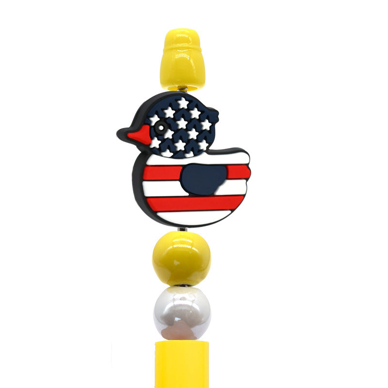 Wholesale Random  100pcs/pack  Cartoon Duck Beads  Focal Beads