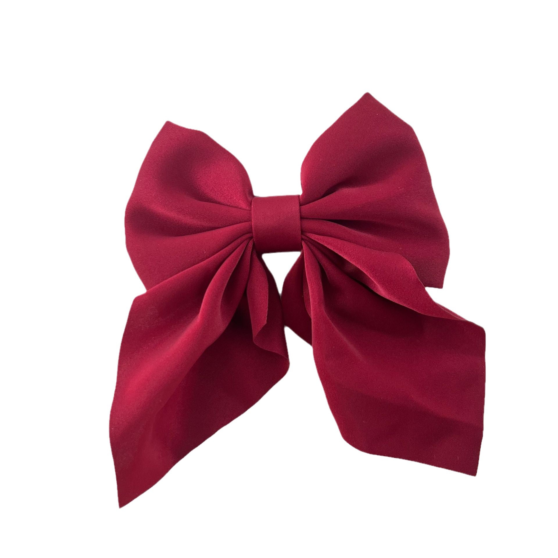 Wholesale Solid Color Fabric Sweet Bow Hair Clip