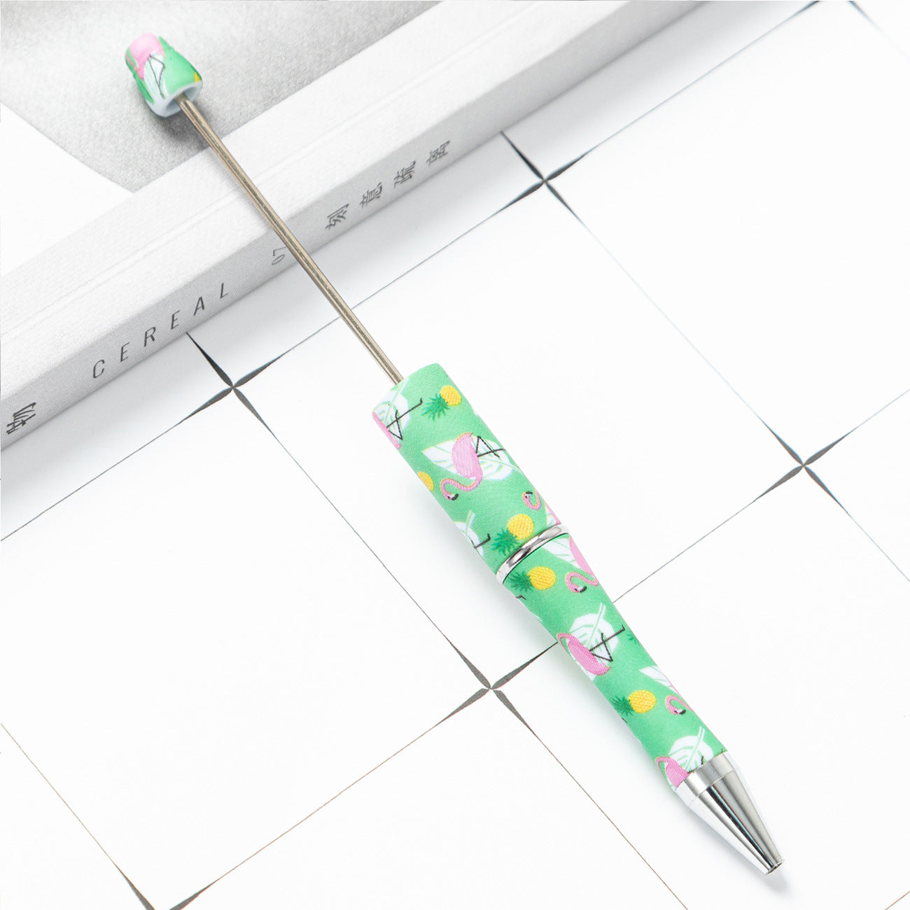 Wholesale Beadable Pens  Floral Butterfly Plastic Pen DIY for Beaded