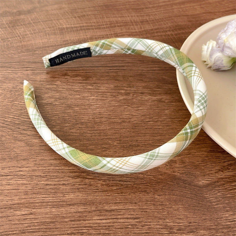 Wholesale Solid Color Plaid Series Versatile Headband