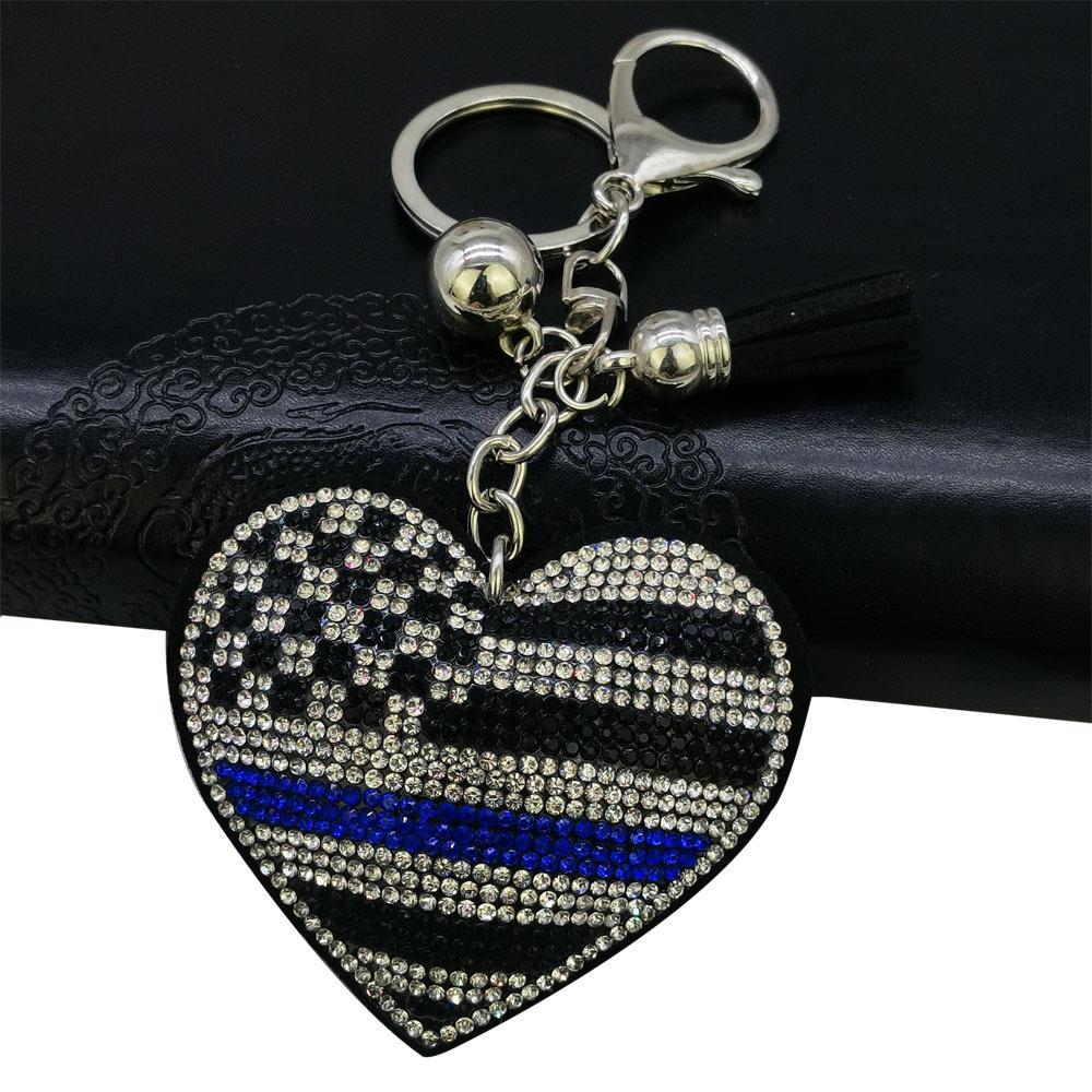 Wholesale Velvet, British and American Flag, Peach Heart Keychain