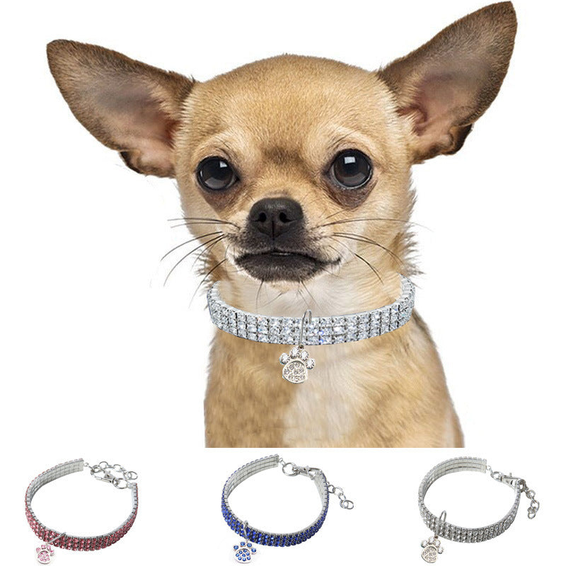 Wholesale Rhinestone Stretch Pet Crystal Collar