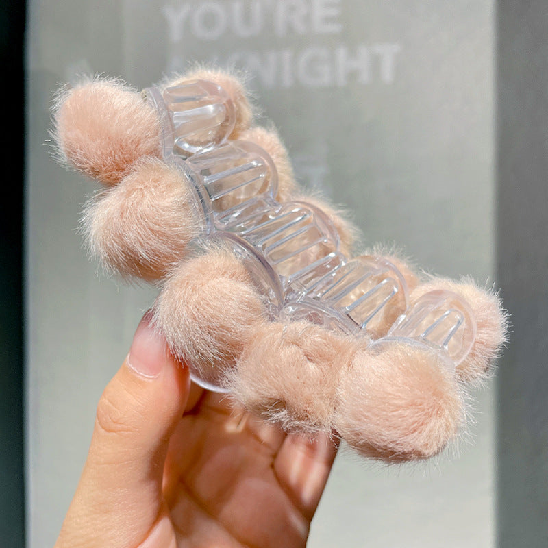 Wholesale Simple Autumn and Winter Plush Clamps