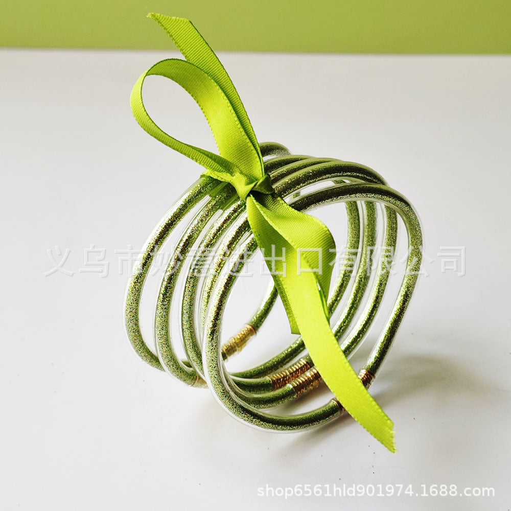 Wholesale 5 Layers Silicone Gold Powder Bracelet