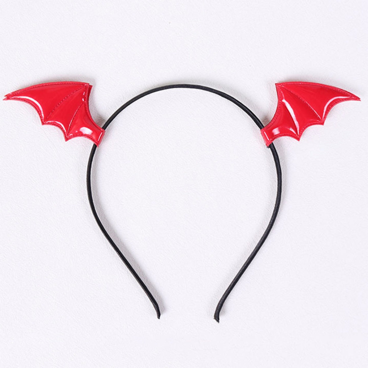 Wholesale Halloween Bat Hairpin & Headband Hoop Set Little Devil Leather Accessories