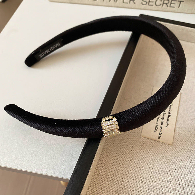 Wholesale Full of diamonds, super sparkling, elegant, fashionable and versatile colored diamond hair pressing headband