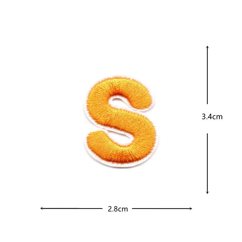 Wholesale Colorful numeric and English letters DIY Patches