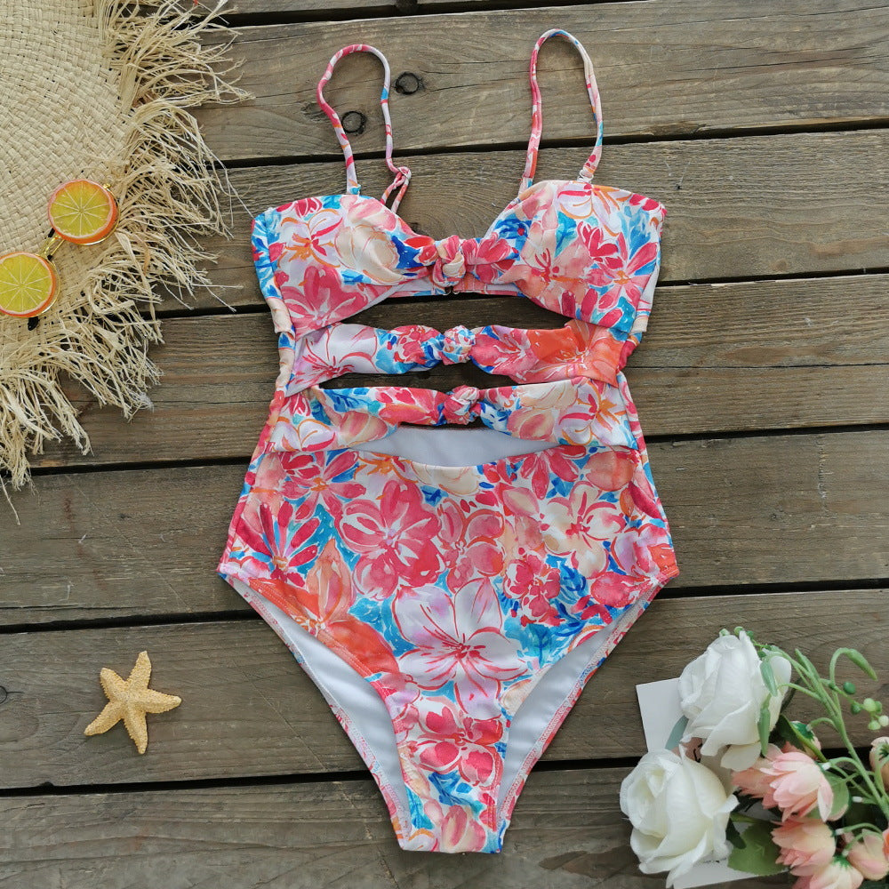 Wholesale One Piece Straps Polyester Swimwear