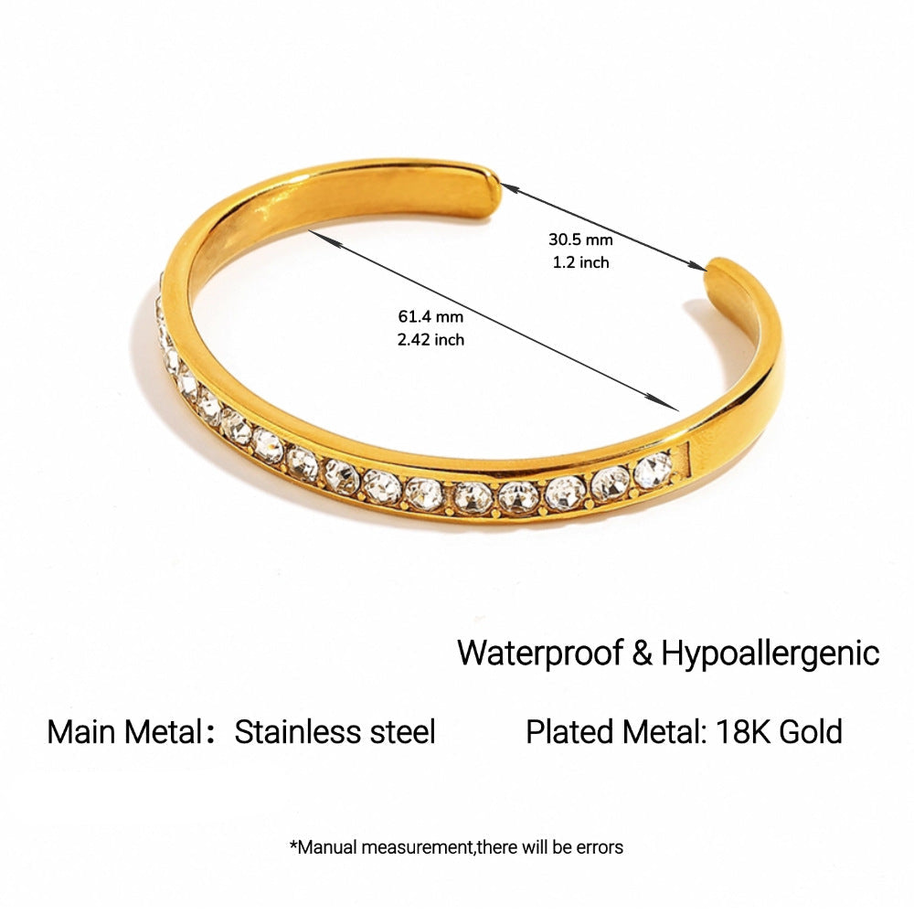 Wholesale Stainless Steel Steel Bracelet Non-Fading Oval Colorful Irregular Shape
