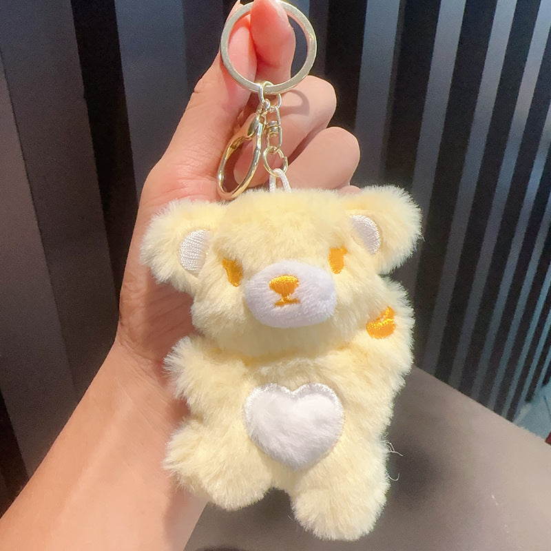 Wholesale Cartoon Love Teddy Bear Plush Keychain