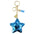 Wholesale Pentagram Sequin Bell Tassel Reflective Bright Surface Star Keychains