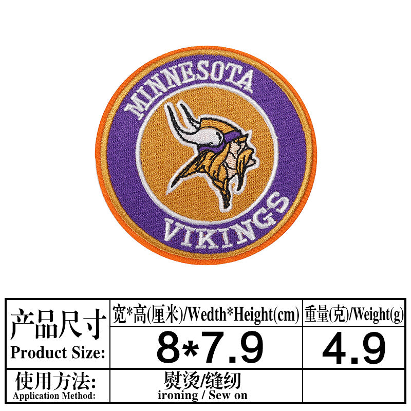 Wholesale Colorful and diverse circular team emblem embroidery DIY Patches OLY Exclusive