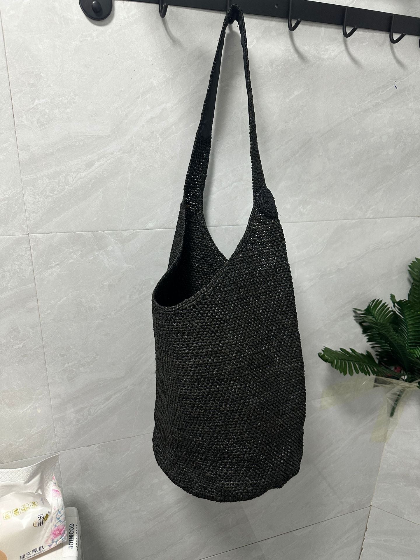 Wholesale Bucket Bag Hand-woven Raffia Shoulder Bag