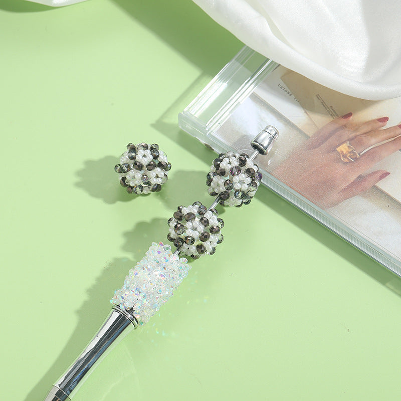 Wholesale Hand-Woven Crystal Millet Beads Round Acrylic Beads
