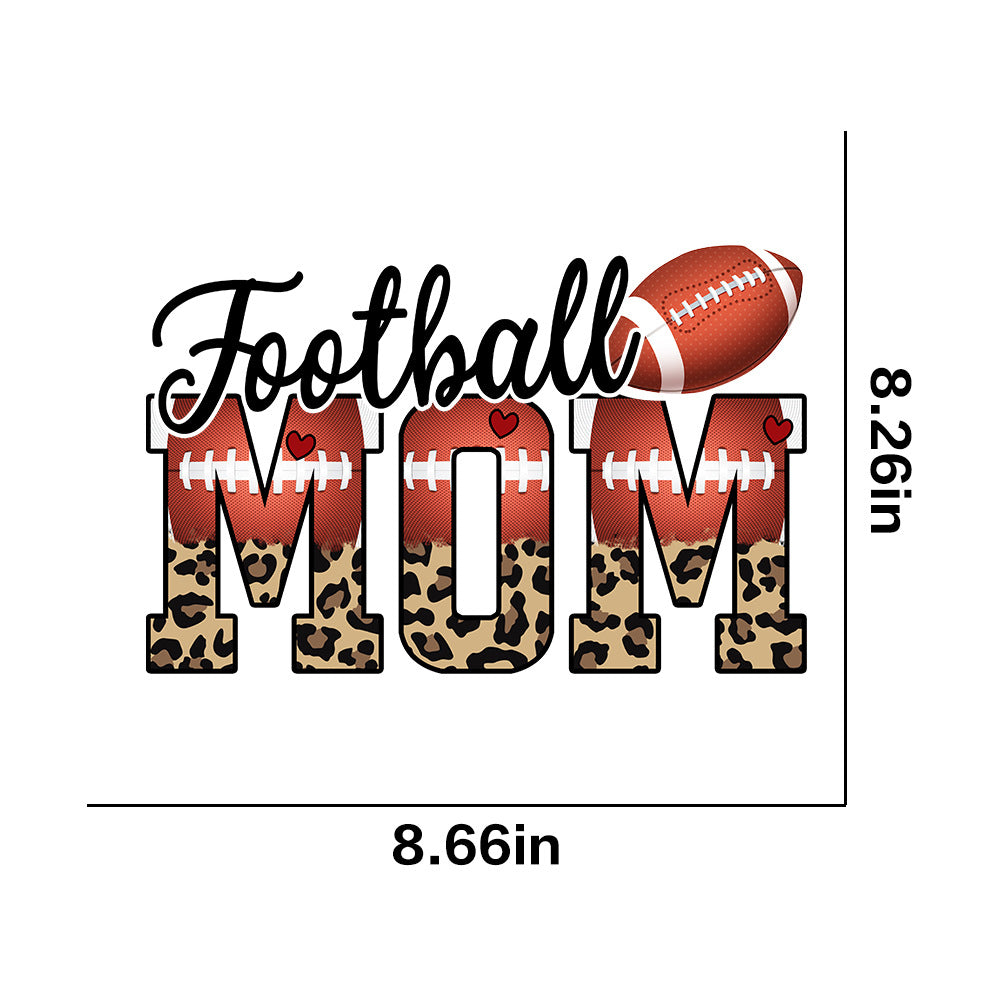 Wholesale Leopard print rugby pattern UV DTF Ready to Press Transfers Wraps