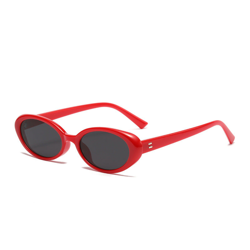 Wholesale PC Retro Oval UV Resistant Sunglasses
