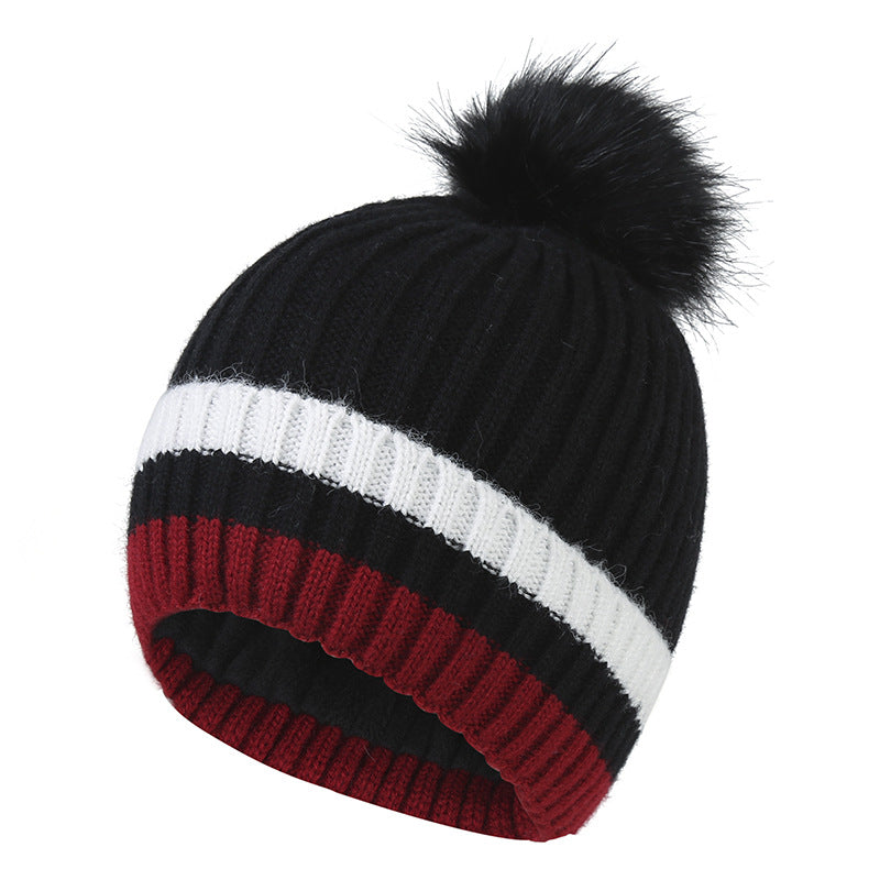 Wholesale Winter Plush Woolen Hats Ear Protection Warm Knitted Hats