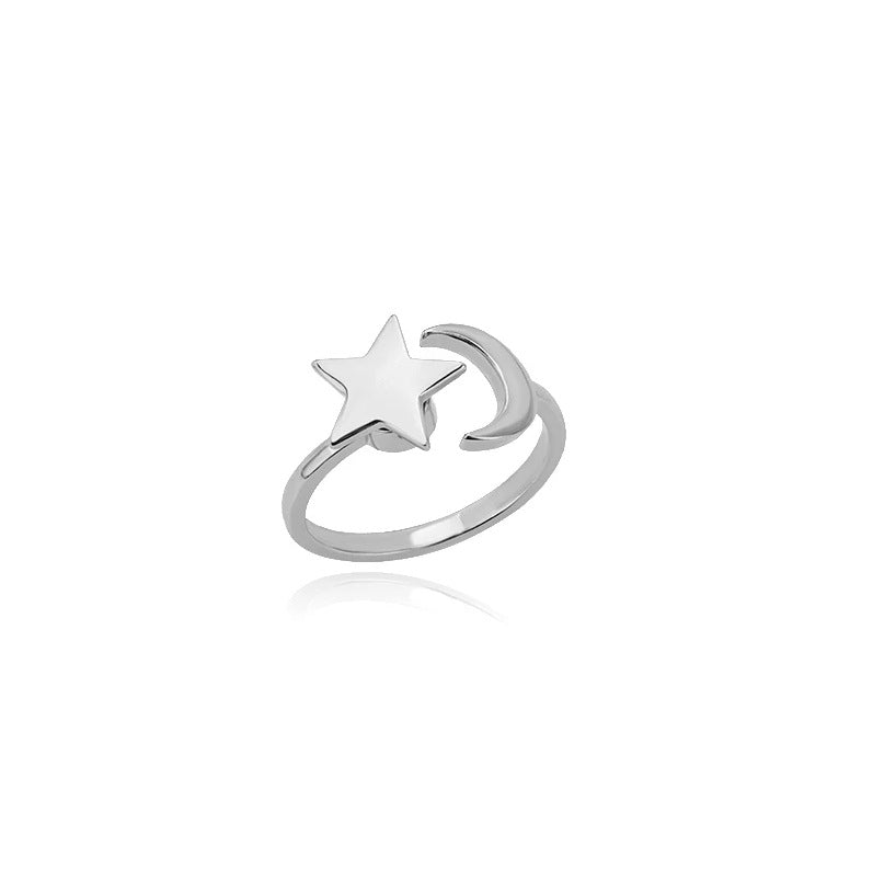 Wholesale simple rotatable sunflower decompression Open Ring