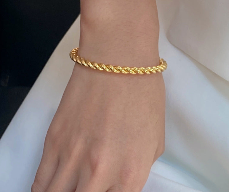 Wholesale Twist Fashion Titanium Steel Bracelet