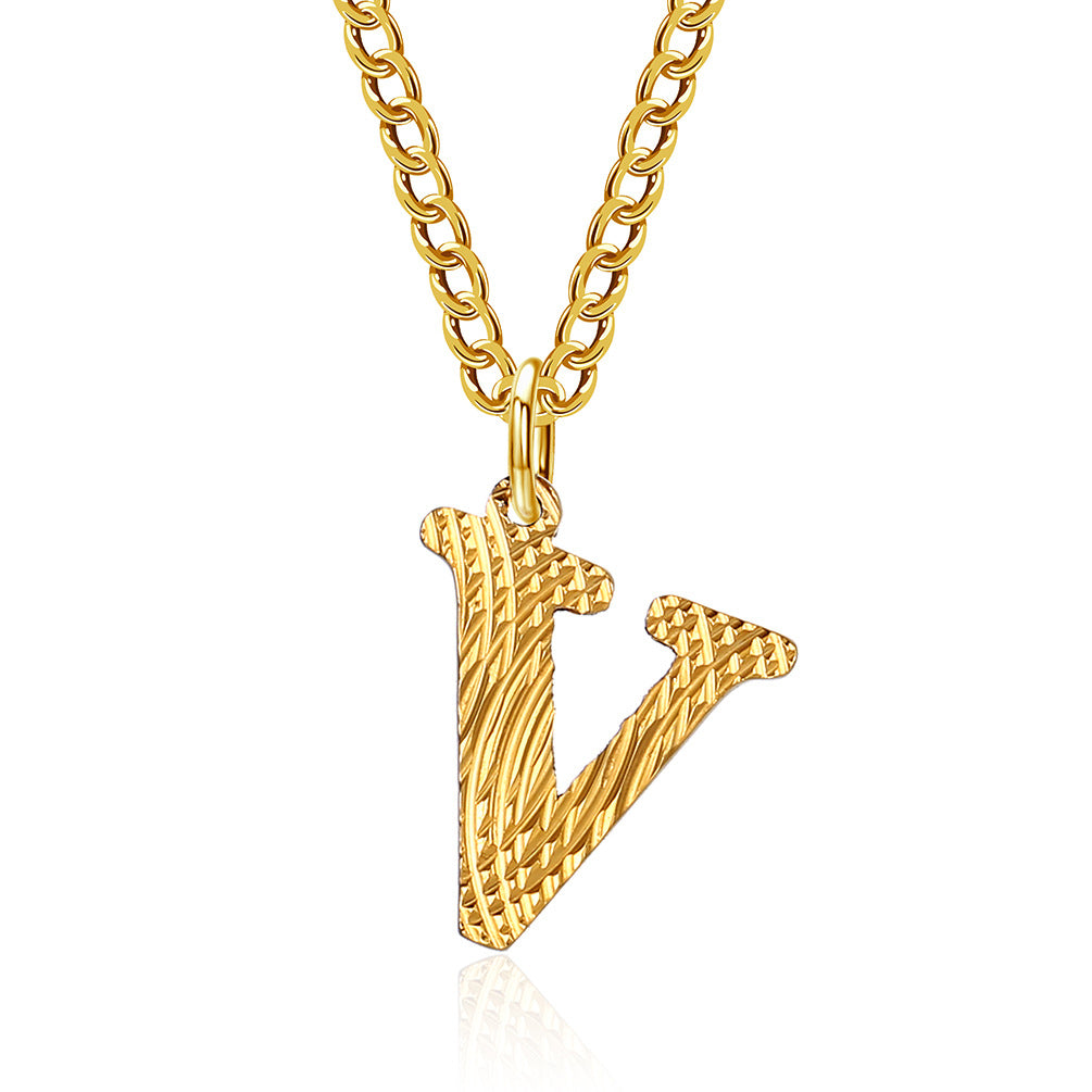 Wholesale English Letter Titanium Steel Necklaces