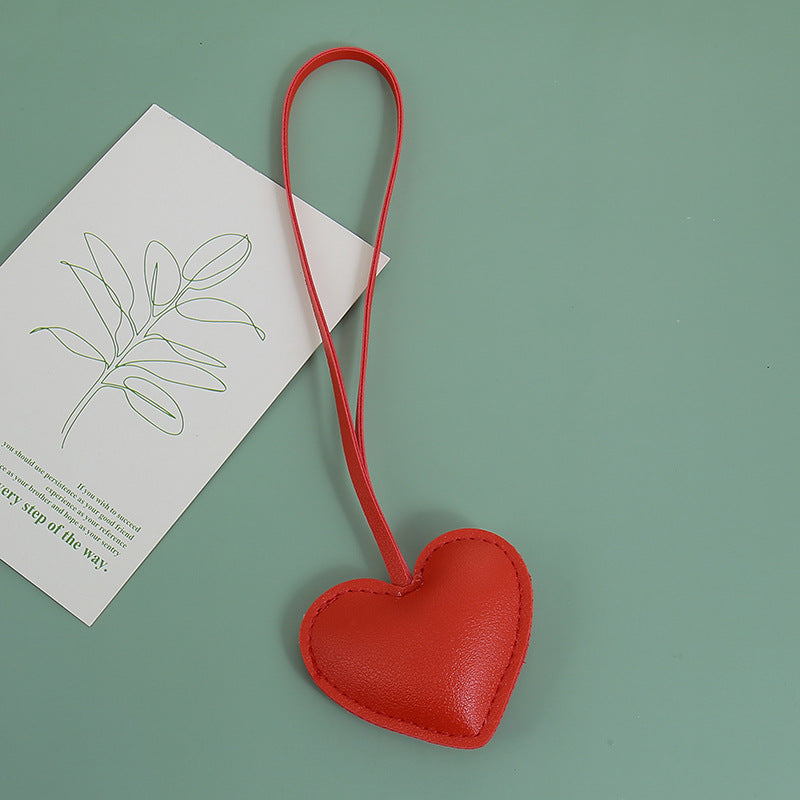Wholesale Leather Heart-Shaped Hand Strap Keychain