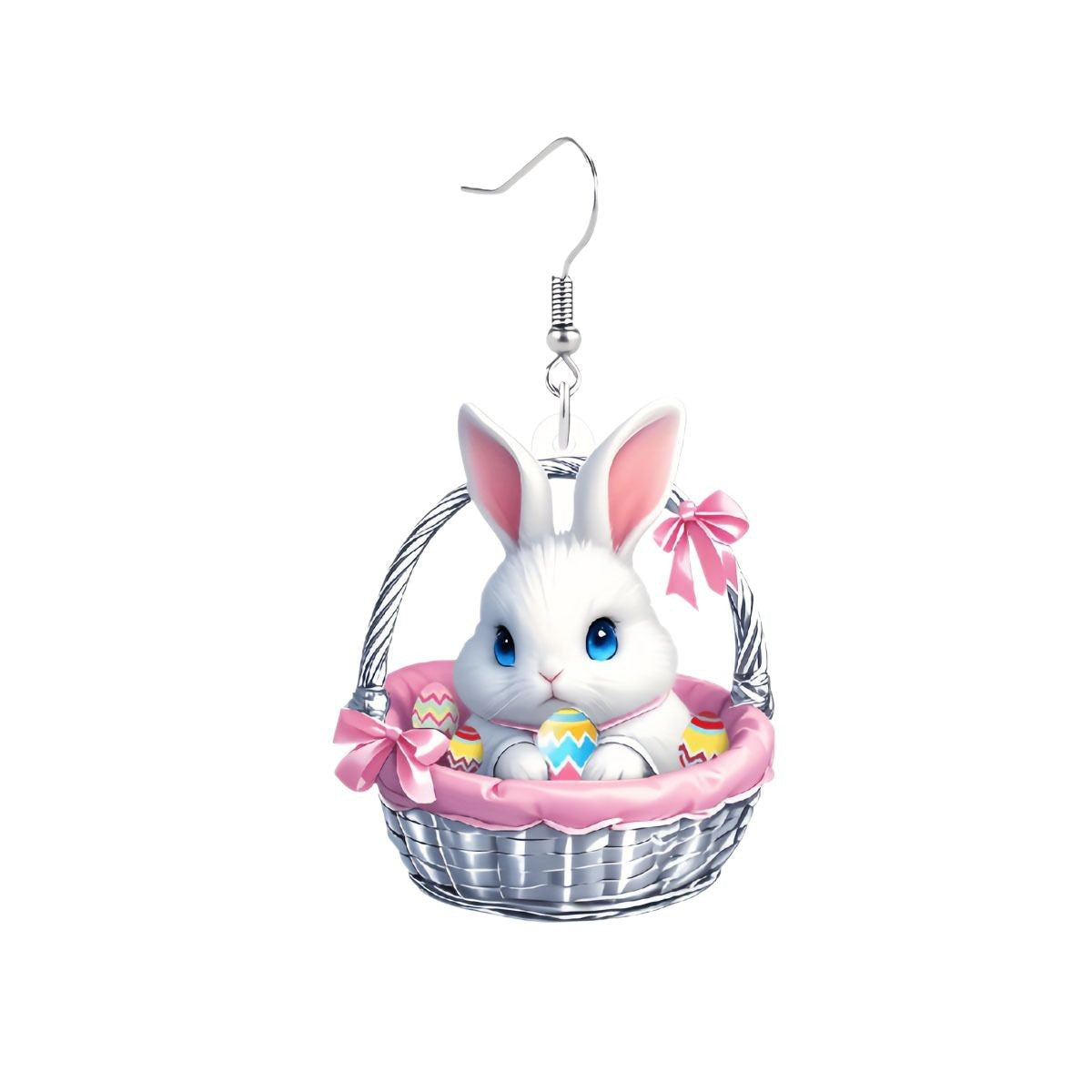 Wholesale Easter cartoon cute rabbit acrylic earrings
