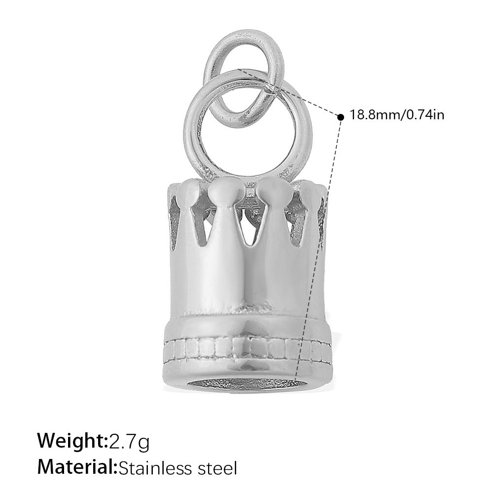 Wholesale Ocean style retro key heart-shaped stainless steel necklace pendant accessories