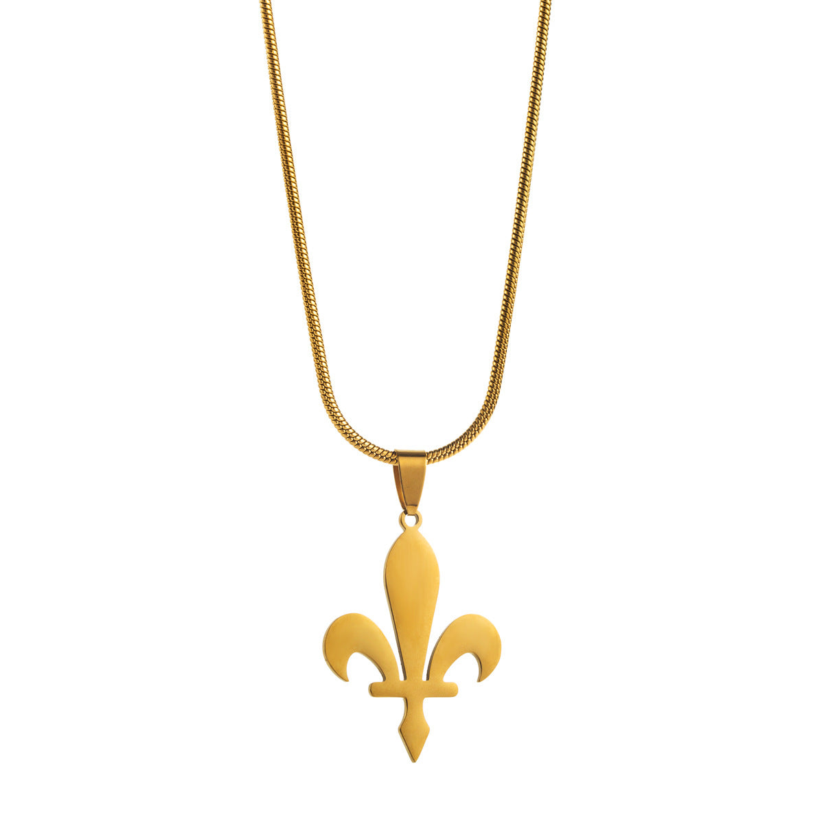 Wholesale Simple Geometric Design Exquisite Titanium Steel Necklace