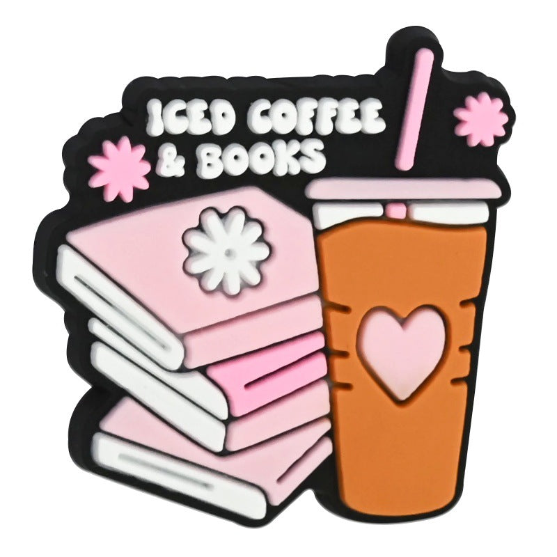 WholesaleRandom 100pcs Cartoon coffee letter bead Focal Beads