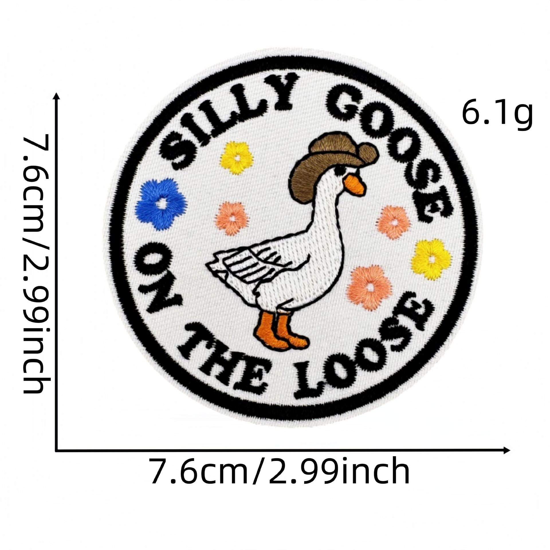 Wholesale Cartoon Fun Quirky Style English Letter Animal Character Velcro Badge Patch