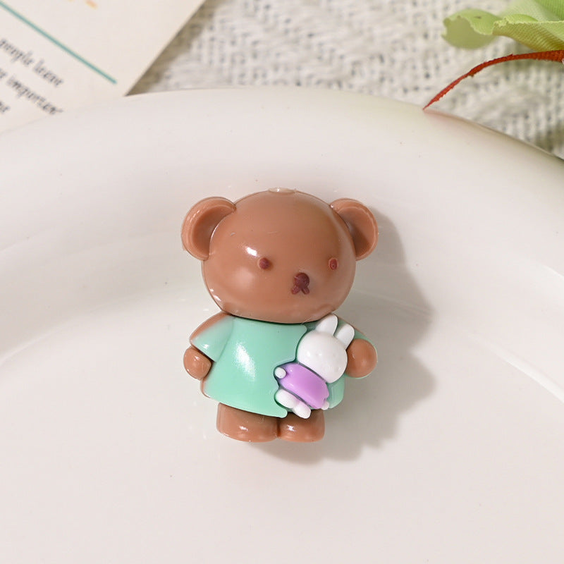 Wholesale 10pcs Cute colored cartoon 3D Focal Beads