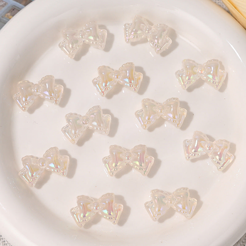 Wholesale 5pcs/pack Summer Fresh Transparent Bow Light-Changing Luminous Beads