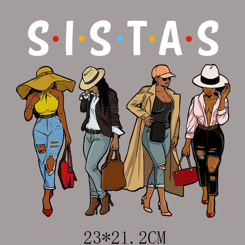 Wholesale 5pcs/pack girls hot stamping UV DTF Ready to Press Transfers Wraps