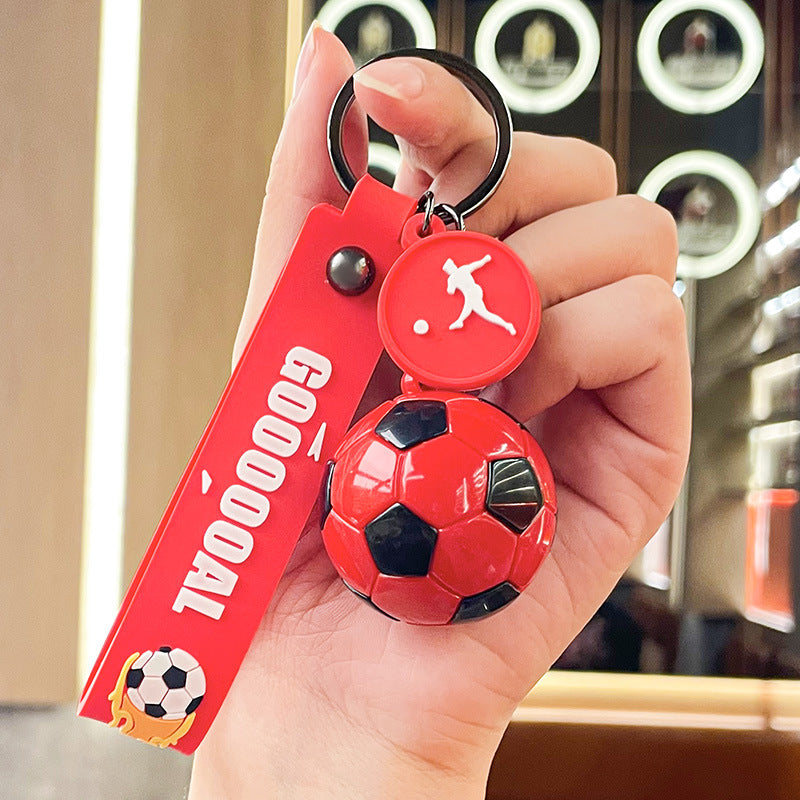 Wholesale Football World Cup Silicone Keychain