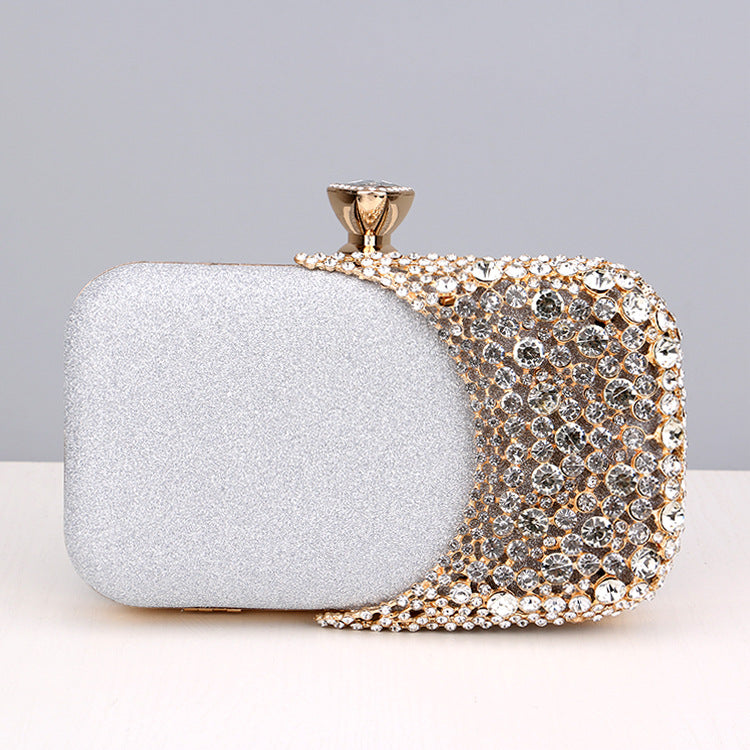 Wholesale Synthetic Leather Diamond Evening Bag