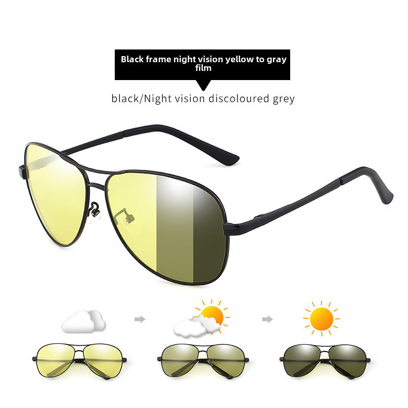Wholesale Color Changing Night Vision Polarized Sunglasses