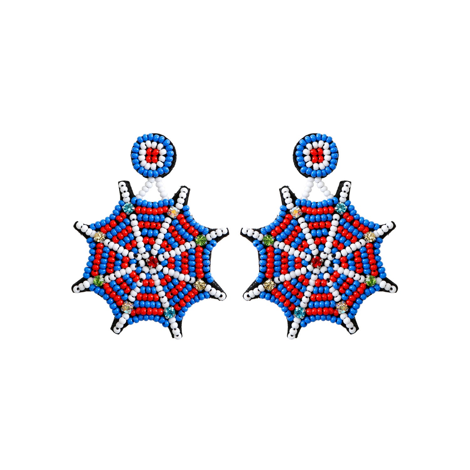 Wholesale Halloween Spider Web Rice Beads Earrings