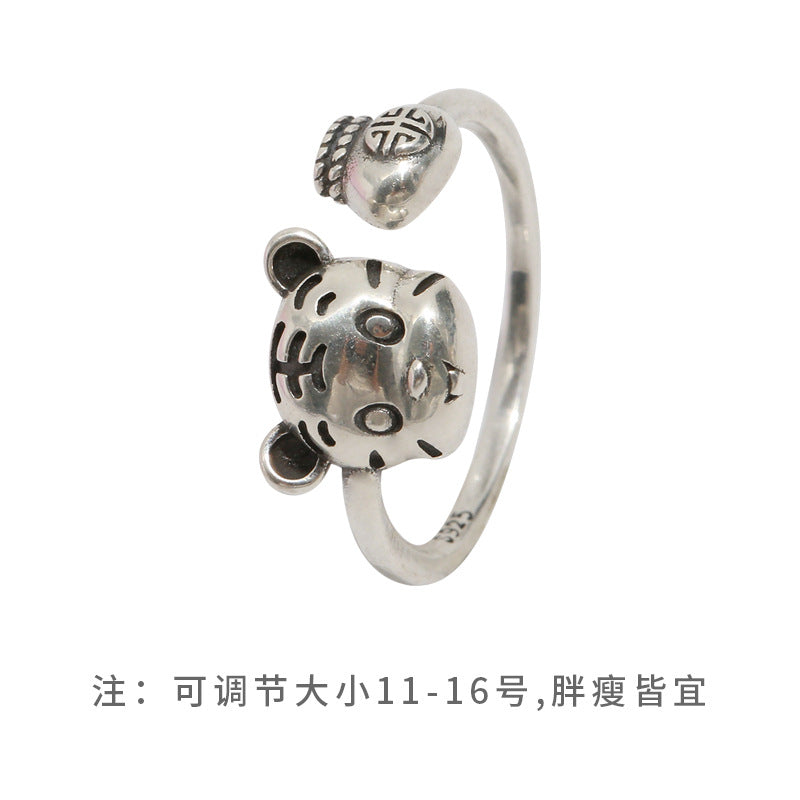 Wholesale Simple cute kitten ring for women