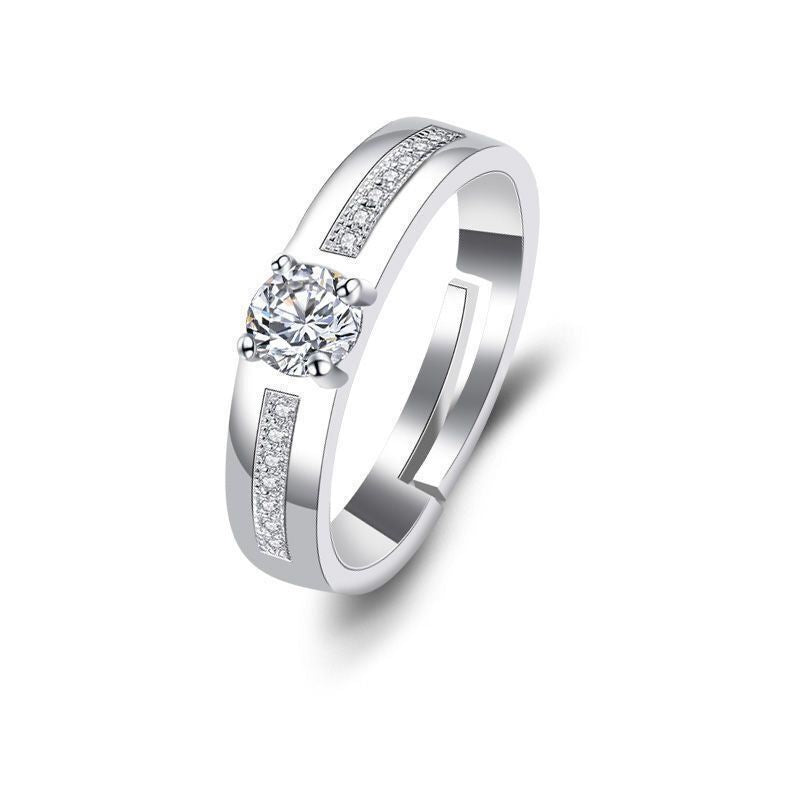 Wholesale classic elegant simple handsome wedding ring