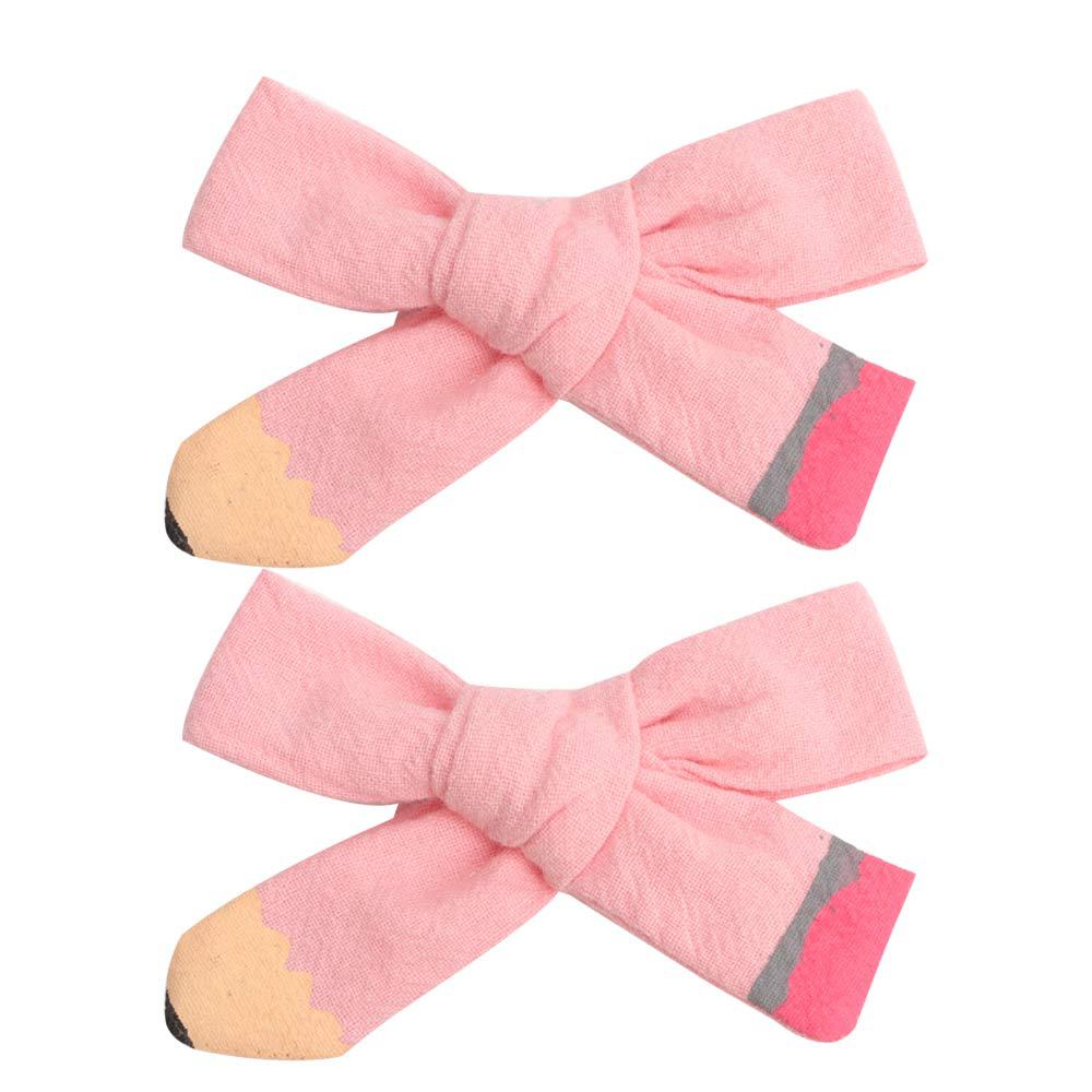 Wholesale Fabric Return To School Season Boutique Kindergarten Hair Accessories