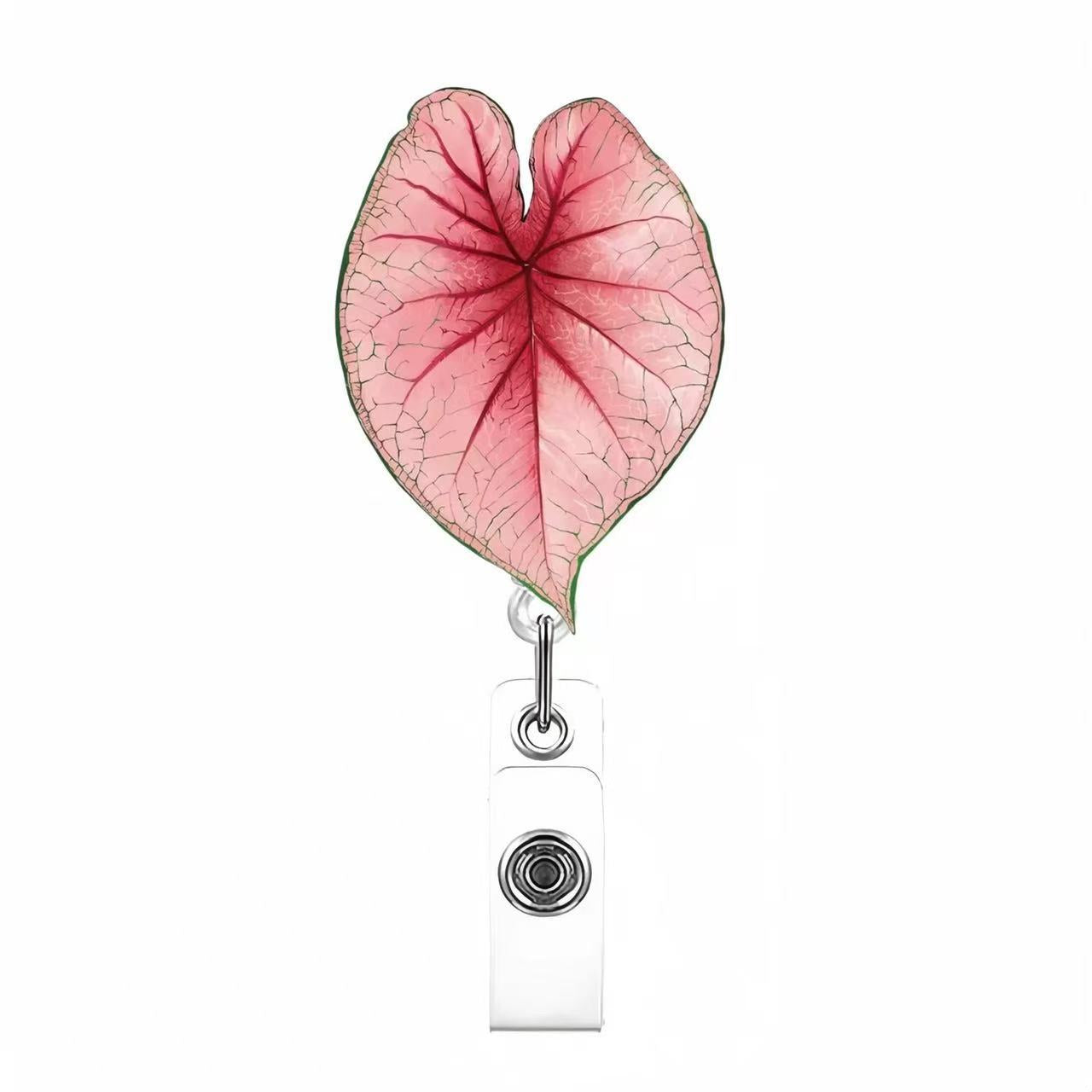 Wholesale Colorful leaves Badge Reels