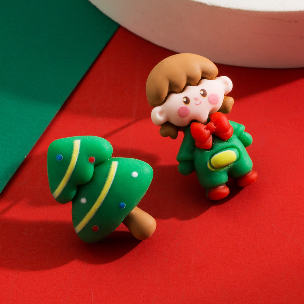 Wholesale Christmas Cartoon Sweet Childlike Earrings
