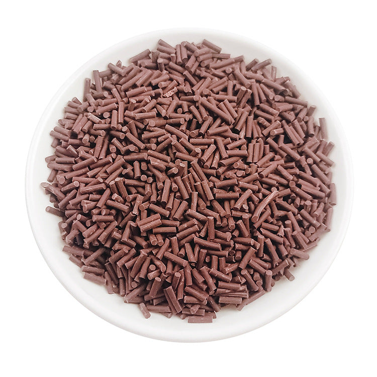 Wholesale Simulation soft clay long strip sugar granules 50 grams chocolate handmade materials