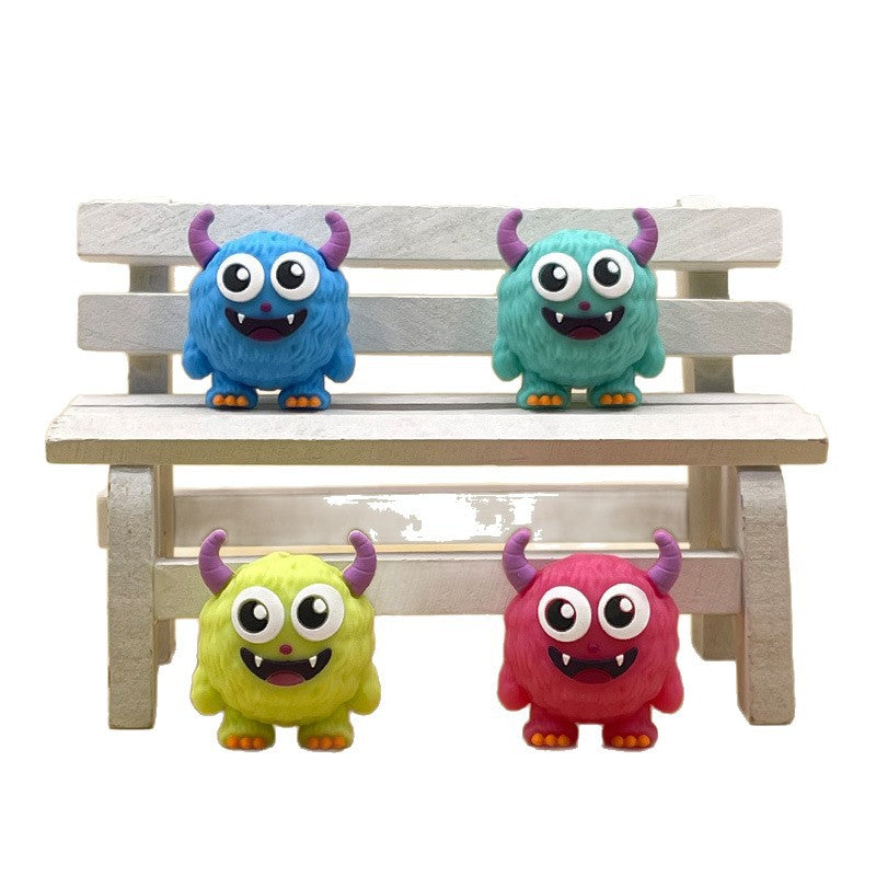 Wholesale 20pcs/pack Food grade 3D silicone monster teether beads