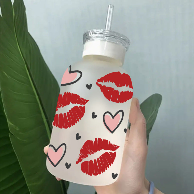 Wholesale Sweet Heart Valentine' s Day 16oz Cup UV DTF Wraps