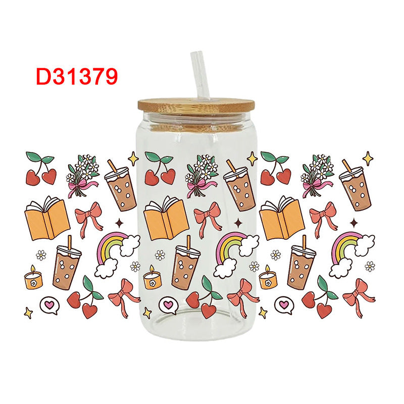 Wholesale Color Book Series 16oz Cup UV DTF Wraps