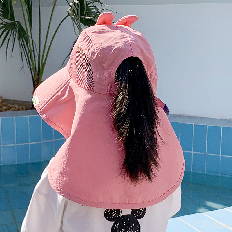 Wholesale Polyester Kids Summer Sun Protection Bucket Hat